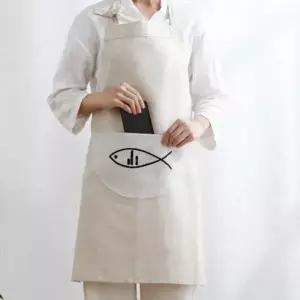 (옵션 아이보리)린넨 에이프런 아이보리 동대문앞치마 캠핑용앞치마 미용실앞치마
