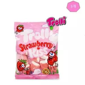딸기맛 트롤리 키스 100gx3개 젤리 사탕 간식 베리