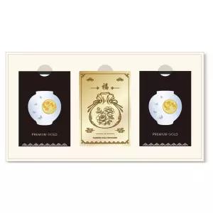 롯데 단독 황금 달항아리 골드 코인 세트(1.875g+1.875g)