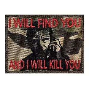 I WILL FIND YOU AND I WILL KILL YOU 멀티카모 패치 특이한패치