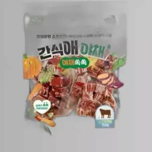 토리 강아지간식 간식애야채 소프트 소고기큐브 150g