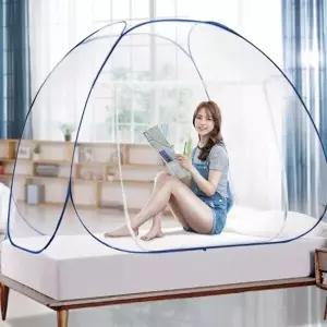 초간단 원터치 모기장 2인용 150x200x150cm24587236588743