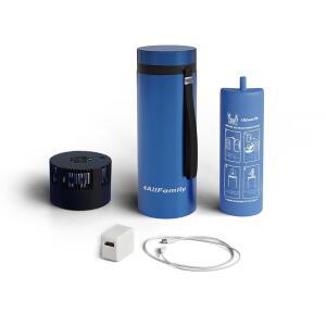 4ALLFAME 익스플로러 인슐린 쿨러 여행 케이스 3-IN-1 U2013 TSA 승인, 72시간 냉각 블루 USB 전원 의약품 + 온도 민감 의약품용 아이스 팩 제공