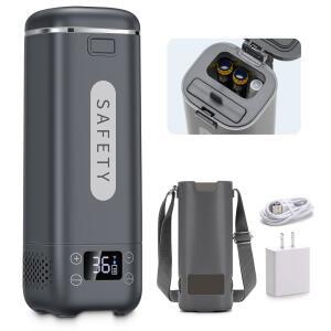 충전식 인슐린 쿨러 여행용 케이스 TSA 승인 쿨러 USB 충전 온도 표시 기능이 있는 휴대용 전기 냉장고