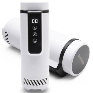 USB 충전기가 있는 ZLPTEAM 휴대용 인슐린 쿨러 - 여행용 의약품 쿨러, 보관용 자동차 냉장고, 컴팩트 냉각 정리함(연속 전원 필요) 화이트
