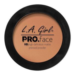 LA Women and Girls PRO.페이스 매트 프레스 파우더 따뜻한 카라멜 GPP612 3팩