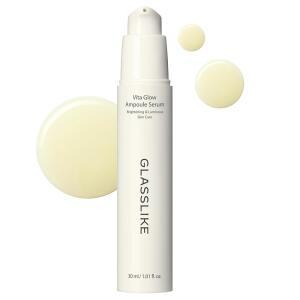 LG Pra.L Glasslike Vita 글로우 앰플 세럼 다크 스팟 보정 피부 톤 케어 및 탄력 수분 보충 1.01 fl.oz