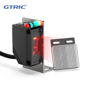 GTRIC 사각 광전 센서 스위치 역반사 10-30VDC 3선 감지 거리 4M NPN PNP 적외선