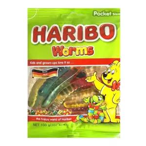 불량식품 하리보 웜즈 x 10개입 1박스 HARIBO 젤리 100g