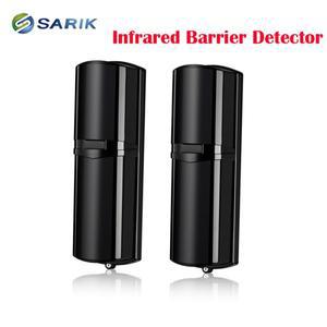3개의 적외선 빔 유선 실외 경계 센서 250미터 IR 활성 배리어 감지기 벽 및 게이트에서 침입자 경보
