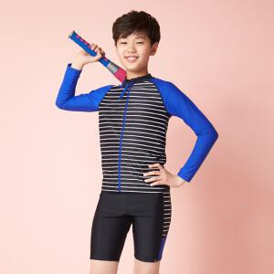 베이직엘르 남아동 집업 래쉬가드 수모 3PCS 세트 블랙 BEB-R702K