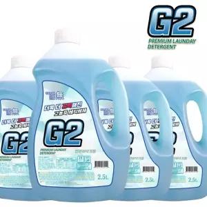 G2 프리미엄 액체 세탁세제 (블루/일반용) 2.5L X 4개 / 빨래 일반드럼용 대용량 물세제