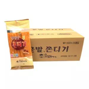 놀부명과 꿀밤맛 쫀디기 110g x 25개(1박스)