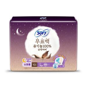 쏘피 유기농 자연의색 무표백 슈퍼롱 10개 x 4팩