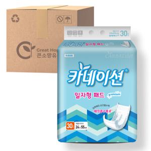 카네이션 일자형 속기저귀 프리미엄 30매x4팩(120매)