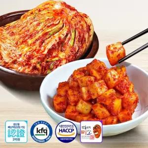 안동학가산김치 안동학가산 생김치 국내산 고랭지 배추 혼합김치세트 포기 7kg+깍두기 5kg)