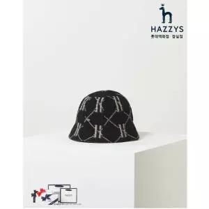 [롯데백화점]헤지스ACC [선물포장] 네이비 로고패턴 울혼방 버킷햇_HILG2F801