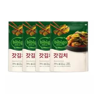[비비고](의정부점)CJ 비비고 갓 김치 300g X 4 개