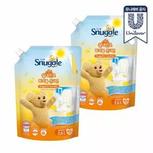 스너글 햇빛건조향 섬유유연제 허거블선샤인 2.6L 2개