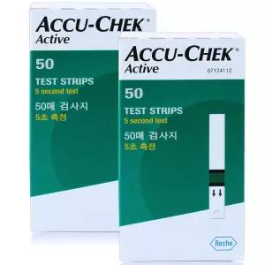 (27년 05월)아큐첵 액티브 당뇨 검사지 혈당시험지 측정지 2박스 100매