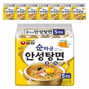 농심 순하군 안성탕면 125g, 40개