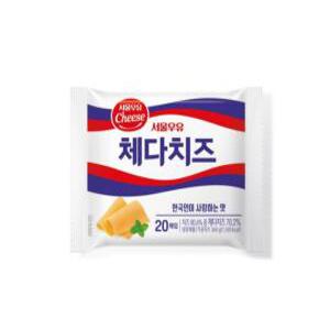 서울우유 체다 슬라이스치즈 360g x 4개입
