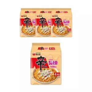 농심 신라면툼바 137g, 4개입, 4개