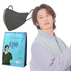 이비에 더세로 새부리형 대형 마스크 성인용 KF80, 30개입, 그레이, 1개 one opti