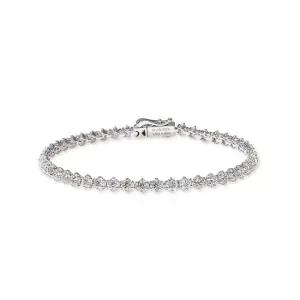 도로시 14k 랩 다이아몬드 1부 6프롱 테니스 팔찌 16.5cm)