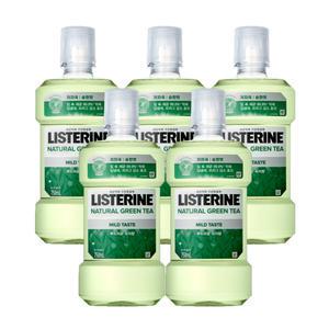 리스테린 내추럴 그린티 마일드 750ml X5개