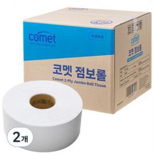 코멧 2겹 점보롤 300m, 16롤, 2개 one option