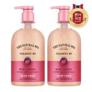 벨먼 스파 수분광채 스크럽 바디워시 블랙로즈 600ml x 2개