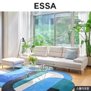 아르떼 4인 스윙기능 테메르 패브릭 소파+스툴