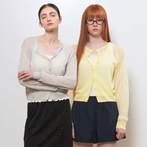 WOMAN 패커블 시어 롱 슬리브 가디건 [4COL] / WBE2L04540