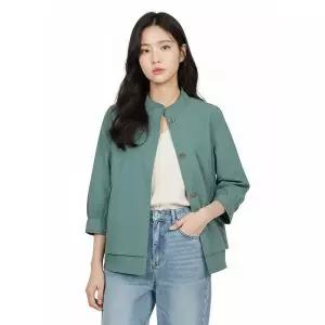[하프클럽/크로커다일레이디]그린 드로우스트링 점퍼 CLCMJP101
