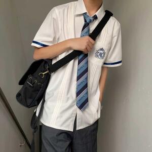 셔츠 프레 상견니 프레패션 대만교복남자 튬 긴팔 디토st 남녀 허광한
