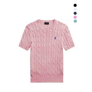 [폴로 랄프로렌] 여성 꽈배기 반팔니트 (5 COLOR) 561722
