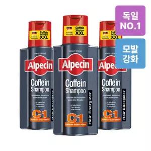 알페신 카페인 샴푸 C1 375ml (모발 강화) X 3