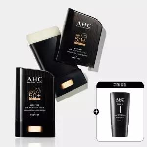 AHC 마스터즈 에어리치 선스틱 14g 2개+(증정)톤업선세럼 10ml