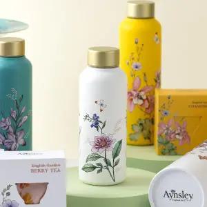 [앤슬리](센텀시티점)잉글리시 티가든 텀블러 400ml (화이트,터콰이즈,옐로우)