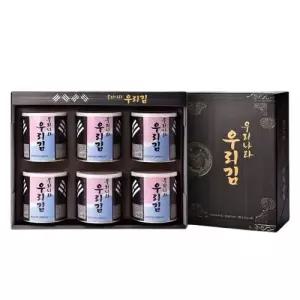 우리나라 우리김 선물세트 180g(30gx6캔), 1개