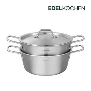에델코첸 통3중 차곡냄비세트18cm (사틴)