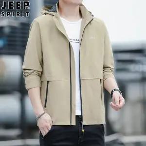 JEEP SPIRIT 남자 후드 점퍼 가을 아웃도어 집업 바람 막이 간절기 재킷