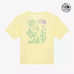 [노스페이스] [노스페이스키즈 공식] NT7UR05U 키즈 네이쳐글로우 반팔 라운드 티_LIGHT YELLOW