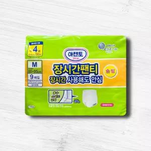 아텐토 성인용기저귀 장시간 팬티 중형 9매x1팩