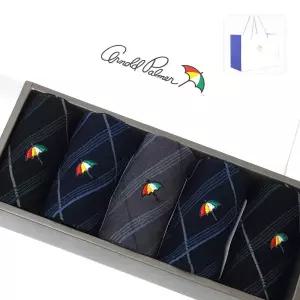 아놀드파마 미끄럼방지 남자양말 5족선물세트 AP5563 구두양말세트 면양말 양말선물세트