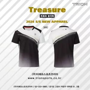 트라이온 아울렛 트레저 반팔티셔츠 경기복 게임웨어 배드민턴 피클볼 스포츠의류 (트레저 반팔티셔츠)