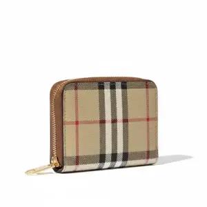 SMALL CHECK ZIP WALLET 8109810) 스몰 체크 지퍼 지갑)