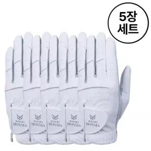 트리노바 [부쿠로혼마] 반양피 골프장갑 남성용 한손 _H3215 5장세트