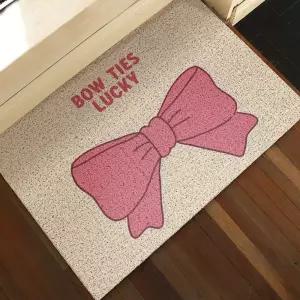 리본 발매트 2color 현관 핑크 코일매트 홈인테리어 매트 블랙